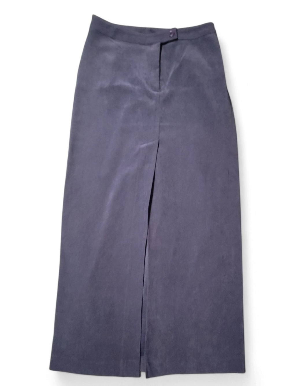 Express - Size 5/6 Slate Blue Maxi Skirt with Front Slit